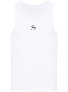 MARINE SERRE - Logo Organic Cotton Tank Top #1276909