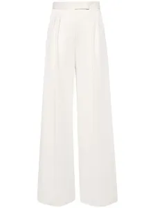 MAX MARA - Wide-leg Cotton Blend Trousers #1276733