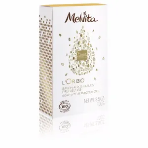 Melvita - L'or bio Savon aux 5 huiles précieuse : Cleanser - Make-up remover 3.4 Oz / 100 ml