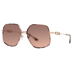 Michael Kors Empire Butterfly Brown Pink Gradient Irregular Ladies Sunglasses MK1127J 110813 59