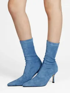 Women's Low Heel Sock Boots #559263