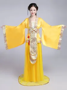 Chinese Costume Traditional Female Red Satin Women Hanfu Dress Ancient Tang Dynasty Clothing 3 Pieces #471547
