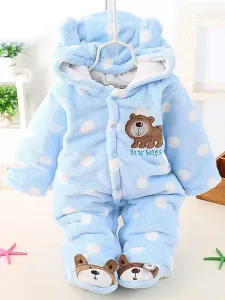 Toddler Kigurumi Onesie Pajamas Flannel Jumpsuit Bear Costume onesie pajamas #506813