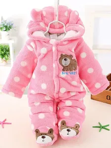 Toddler Kigurumi Onesie Pajamas Flannel Jumpsuit Bear Costume onesie pajamas #506814