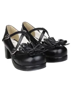 Bow Decor Lolita Shoes #454029