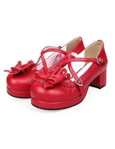 Bow Decor Lolita Shoes #454051