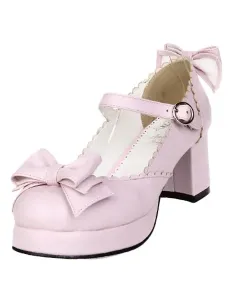 Bows Decor Lolita Shoes #454151