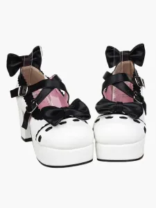Glorious White High Heels Platform Womens Lolita Shoes