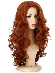 Long Wig For Woman Black Centre Parting Heat-resistant Fiber Chic Tousled Long Synthetic Wigs
