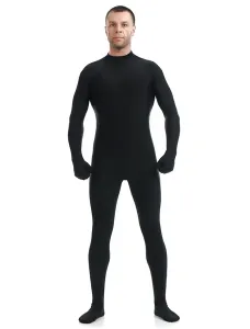 Black Morph Suit Adults Bodysuit Lycra Spandex Catsuit #456329