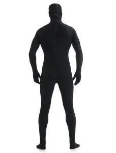 Black Zentai Suit Adults Morph Suit Full Body Lycra Spandex Bodysuit for Men