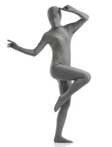 Deep Gray Zentai Suit Adults Morph Suit Full Body Lycra Spandex Bodysuit #456175
