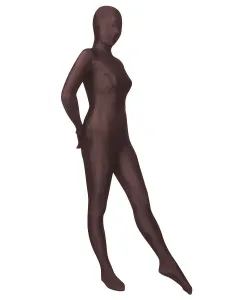 Halloween Morph Suit Deep Brown Lycra Spandex Zentai Suit #456646
