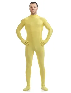 Yellow Morph Suit Adults Bodysuit Lycra Spandex Catsuit