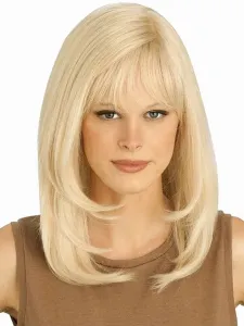 Urban Blonde Heat-resistant Fiber Straight Medium Wig