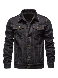 Men's Jackets & Coats Jacket For Men Men's Jackets Chic Light Sky Blue Light Sky Blue Stylish #558258