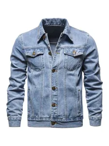 Men's Jackets & Coats Jacket For Men Men's Jackets Chic Light Sky Blue Light Sky Blue Stylish #558260