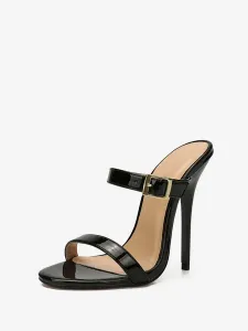 White Sandal Slippers Women's High Heel Stiletto Sandal Shoes #466996