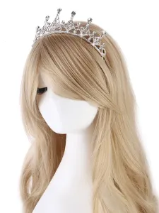 Wedding Tiara Crown Silver Rhinestones Headpieces Bridal Hair Accessories