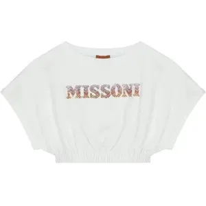 Missoni Girls Crop T-shirt White 6