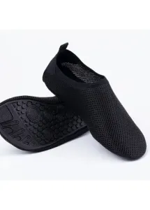 Modlily Black Anti Slippery Polyester Material Water Shoes - 39 #846146