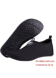 Modlily Black Anti Slippery Polyester Water Shoes - 39