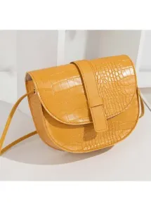 Modlily Ginger Magnetic PU Crocodile Pattern Shoulder Bag - One Size