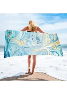 Modlily Multi Color Ink Painting Print Beach Blanket - One Size