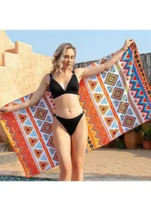 Modlily Multi Color Tribal Print Beach Blanket - One Size #794919