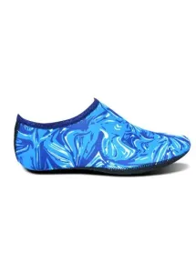Modlily Neon Blue Dazzle Colorful Print Water Shoes - 36