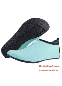 Modlily Polyester Mint Green Anti Slippery Water Shoes - 36