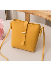 Modlily PU Design Ginger Hasp Shoulder Bag - One Size