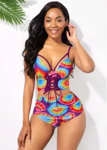 Modlily Multi Color High Waisted Printed Bikini Set - 18