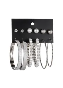 Silver earrings Modlily