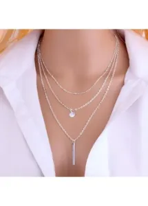 Silver necklaces Modlily