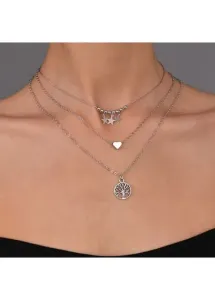Silver necklaces Modlily.com