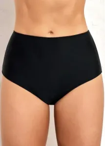 Modlily Black High Waisted Elastic Detail Swimwear Panty - M