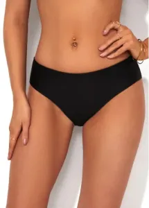 Modlily Low Waist Black Bikini Bottom for Women - XXL