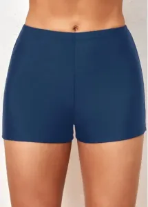 Modlily Mid Waisted Blue Swimwear Shorts - L #182102