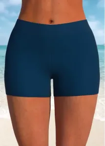 Modlily Mid Waisted Navy Stretch Swim Shorts - XL #729316