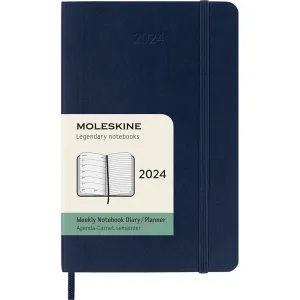 Moleskine Pocket Blue Weekly 2024 Planner #1017881