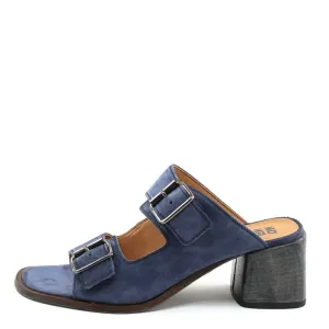 MOMA, 1GS461-OW Women´s Heeled Slippers, blue Größe 37