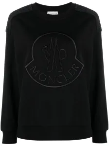 MONCLER - Logo Cotton Crewneck Sweatshirt #1187949