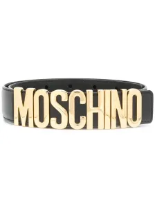 MOSCHINO - Leather Belt With Logo #1105460