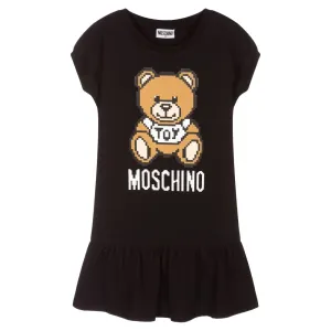 Moschino Girls Toy Bear Dress Black 6Y