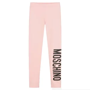 Moschino Girls Leggings Pink 10A Sugar Rose