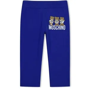 Moschino Baby Boys Logo Pants in Blue 3A Surf