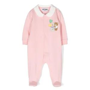 Moschino Baby Girls Babygrow in Pink 6/9m Sugar Rose #1277396