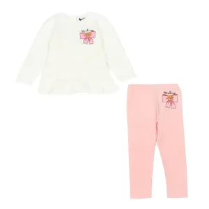 Moschino Baby Girls Teddy Bear T-shirt And Leggings White 12M