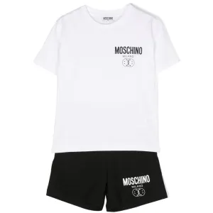 White T-shirts Moschino Kids